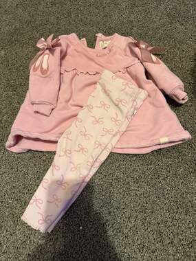 Rabbit & Bear Organic Ballerina Outfit Set Pink 6-9M